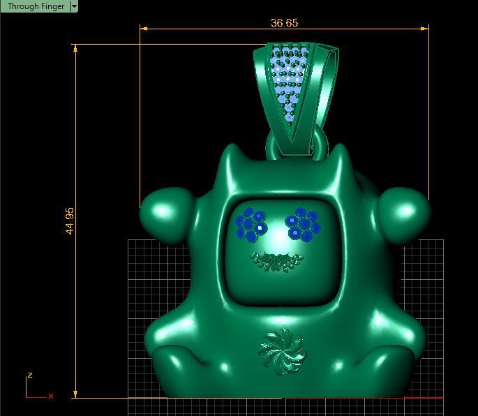 CUTE CARTOON PENDANT 3D PRINTABLE MODEL