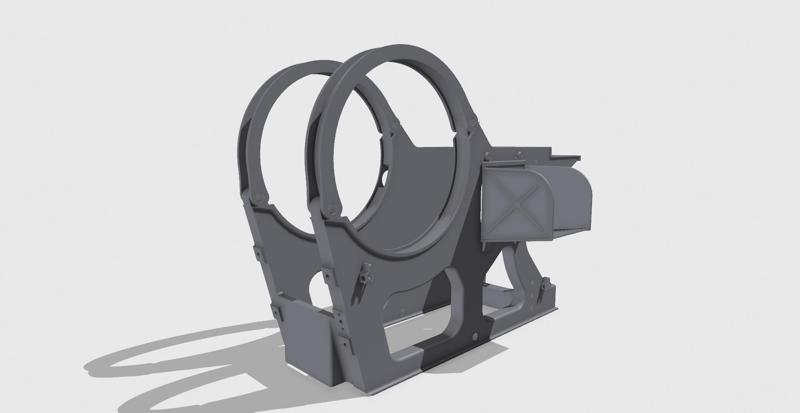 2cm Flak 30/38 Main Frame | 1:4 Scale | WWII Anti-Aircraft Gun Model