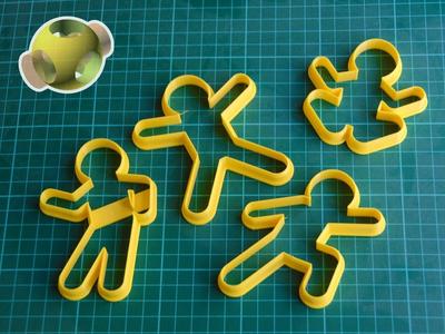 Customizable Gingerbread Man (cookie cutter)