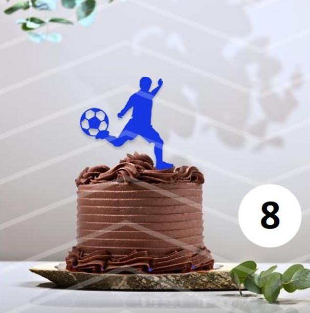 Football cake topper - version 8