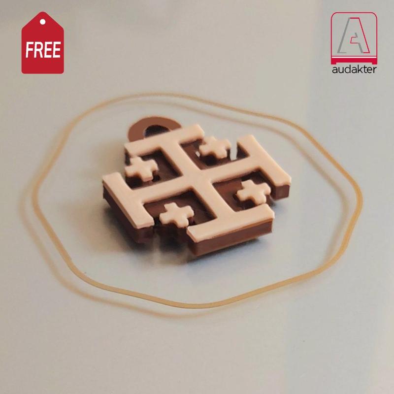 FREE - JERUSALEM CROSS - 3D DESIGN