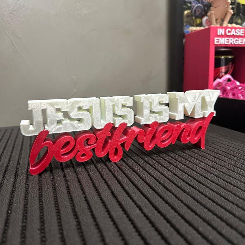 Jesus Is My Best Friend Decor Table (Peça Decorativa)