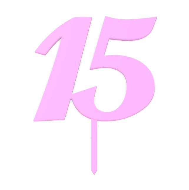 Cake topper "15 "