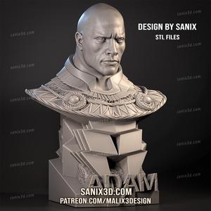 Black Adam ( bust ) - STL Files