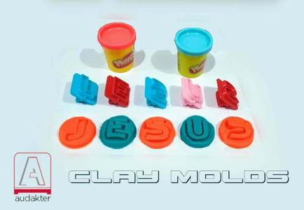FREE - CLAY MOLD - PLASTILINA - LETTERS OF "JESUS"