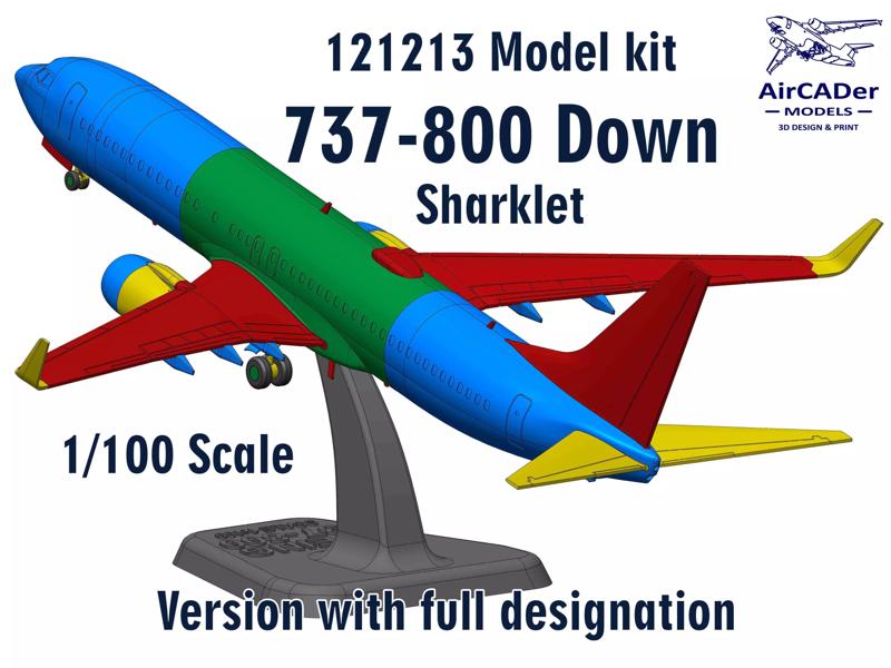 121213 Model kit Boeing 737-800 Sharklet Down