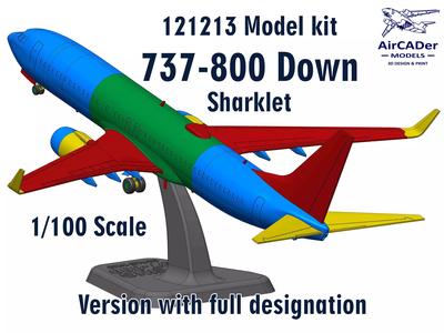 121213 Model kit Boeing 737-800 Sharklet Down