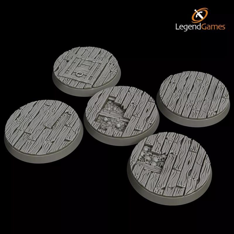 LegendGames 40mm Wood Planks bases