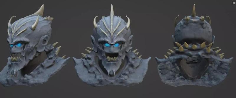 Lich King Helmet Helm of Domination 3D Printable ST