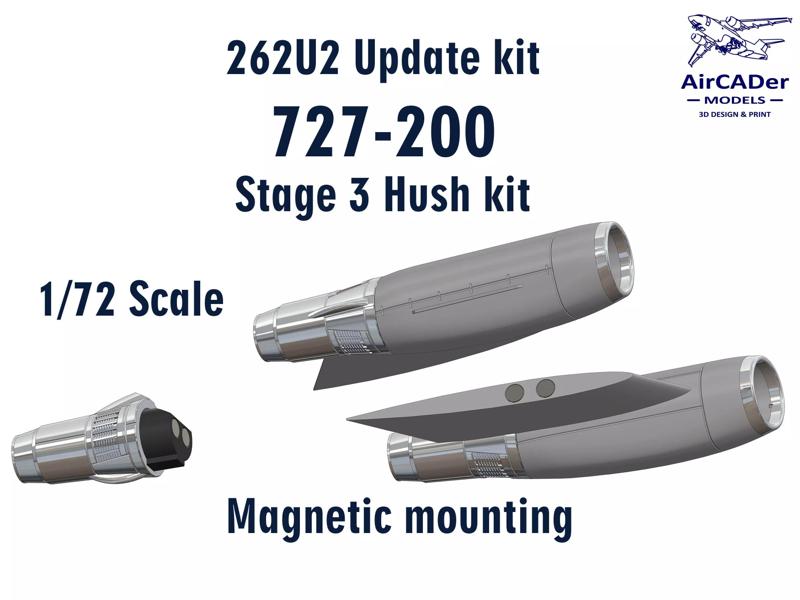 262U2 Update kit Boeing 727-200 Stage 3 Hush kit