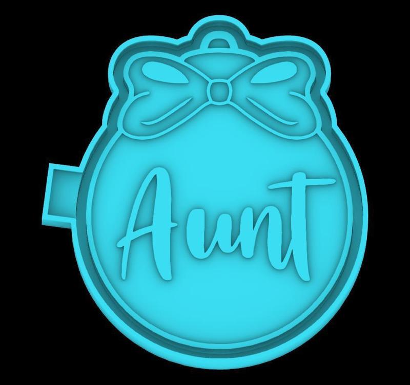 Aunt christmas ball - freshie mold