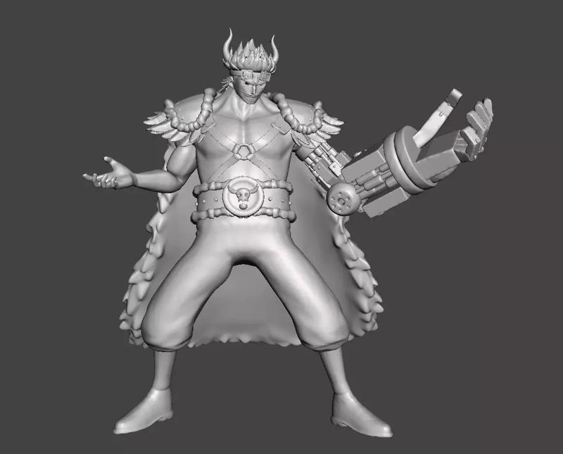 Eustass Captain Kid Beast Pirates Costume 3D Model
