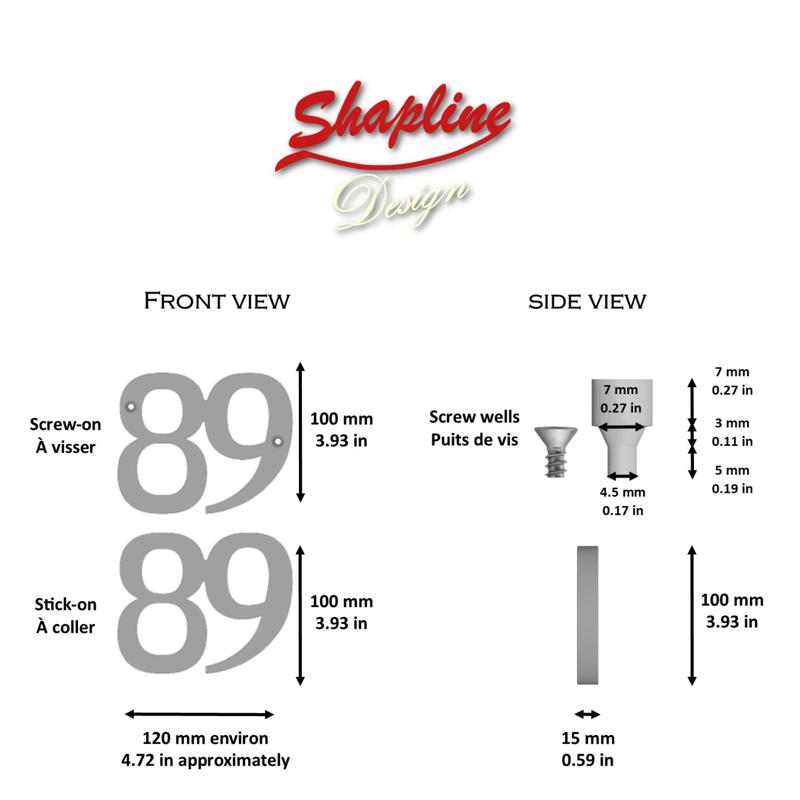 House number, house numbered N°89