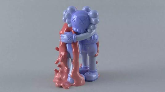 KAWS Hug Fluid Sculpture