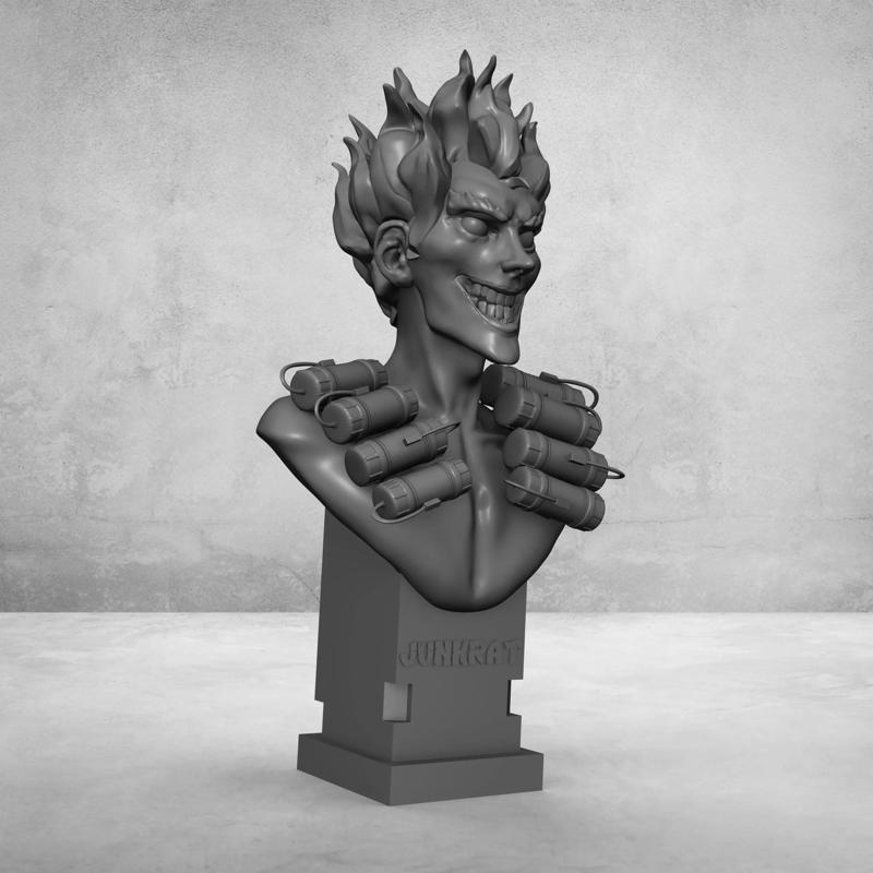 Junkrat bust of joker