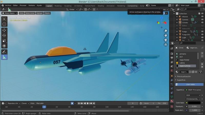 Fighter Jet ,Model With Animation