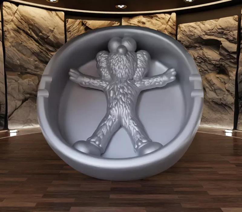 Kaws BFF Ashtray Fan Art Toy