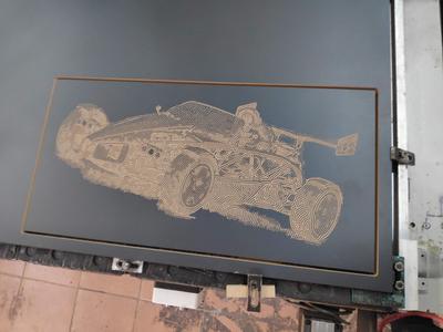 Ariel Atom 3 Engraving on CNC Machine