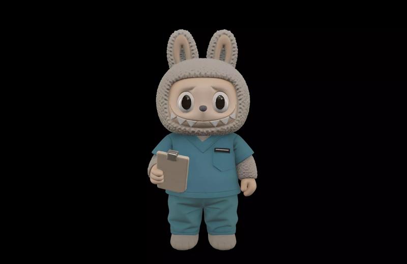 Labubu Hospital Figure