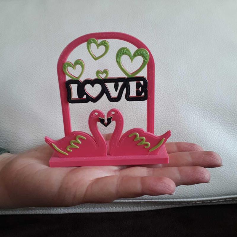 Valentine decor with stand - napkin holder