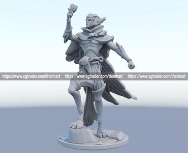 rakan League of Legends 3D print model