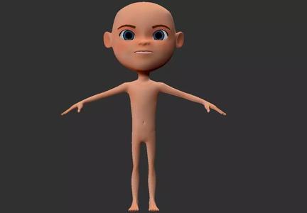 BASE MESH CARTOON BOY