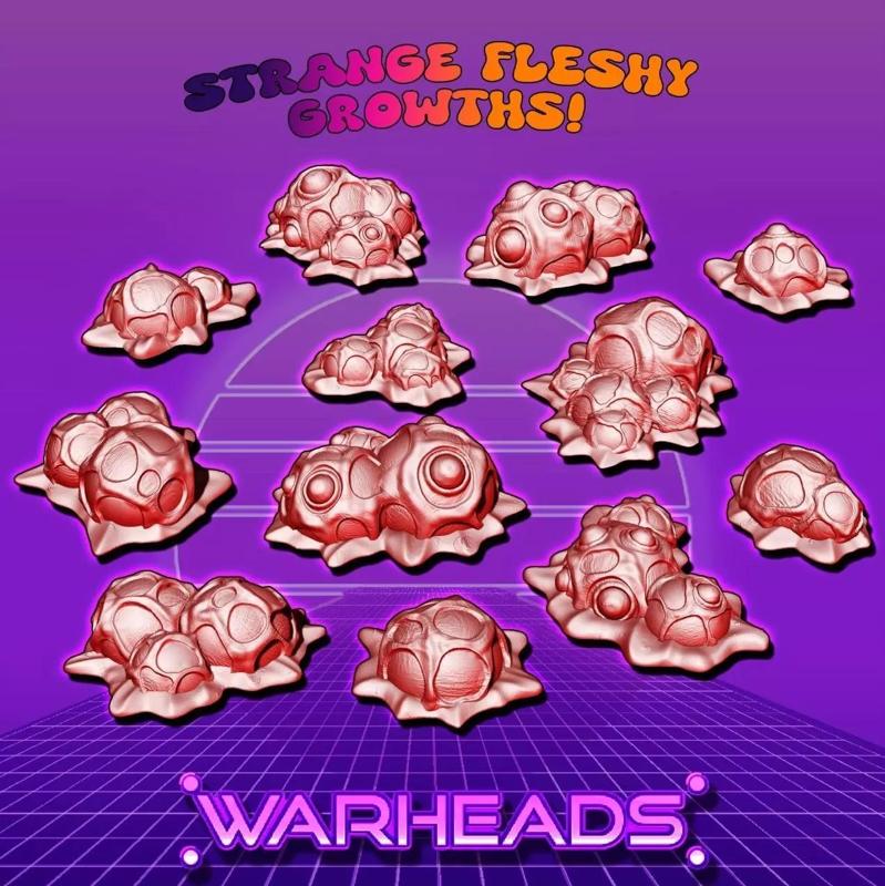 Strange Alien Growths - From the outer space - 12 terrain pieces