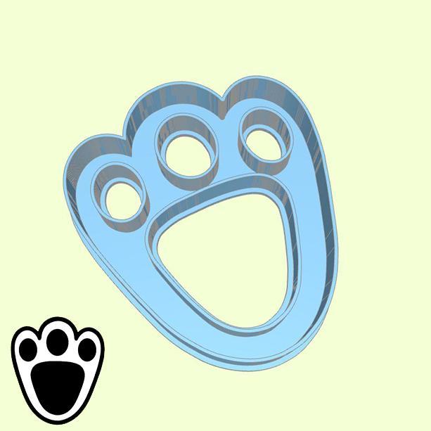 Easter (pascha) cookie cutters - rabbit foot (style 1)