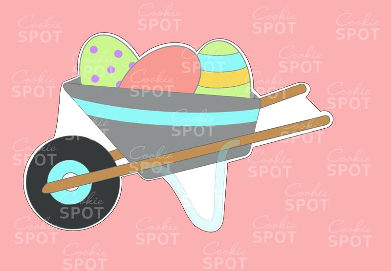 Wheel Barrow Easter Cookie Cutter