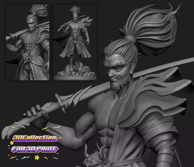 Yasuo Figure Fanart - 3D Print Model