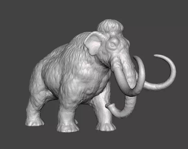 WOOLLY MAMMOTH REALISTIC FIGURE MINIATURE MODEL PREHISTORIC RPG