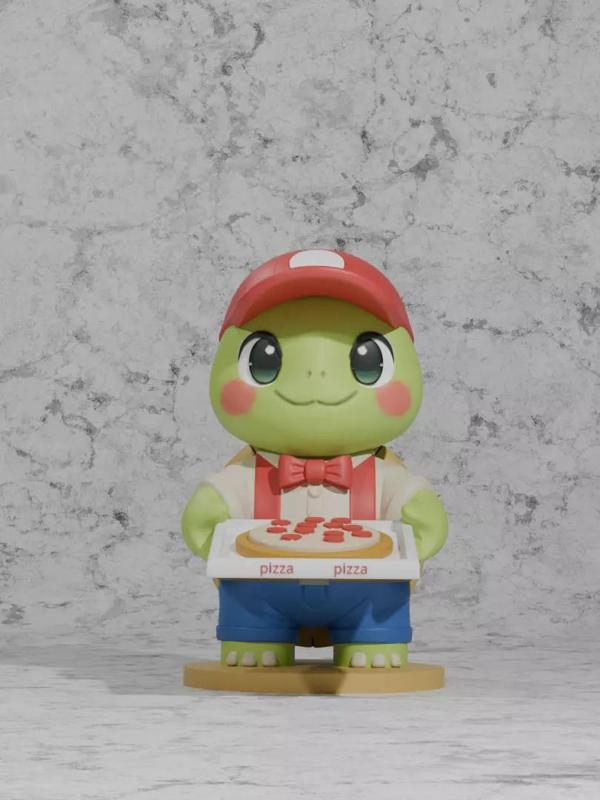 Arttoy pizzaturtle costume 3D print mode