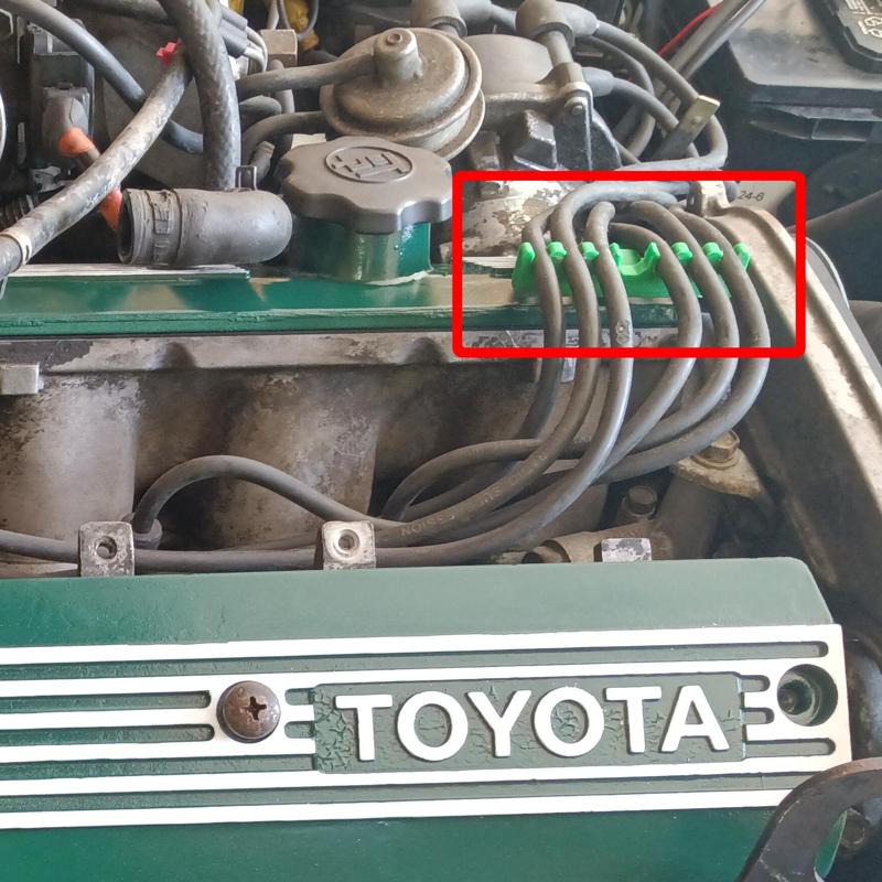 Toyota Supra MK2 Spark Plug Wire Clamps
