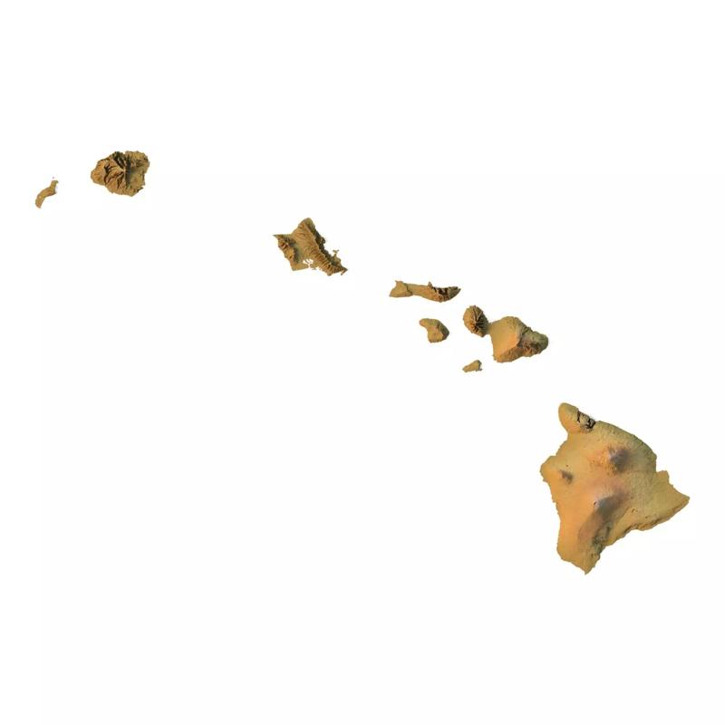 Create Detailed Hawaii Terrain Models with This 3D STL File