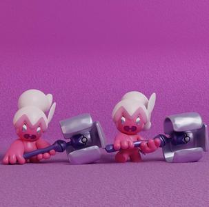 Pokemon - Tinkatuff  with 2 poses