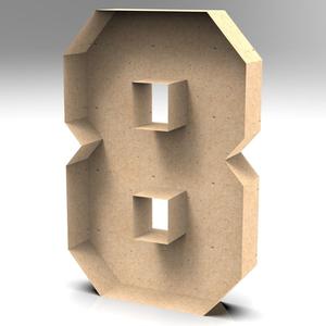 Vector Box Number 8 for Parties 59x89x13