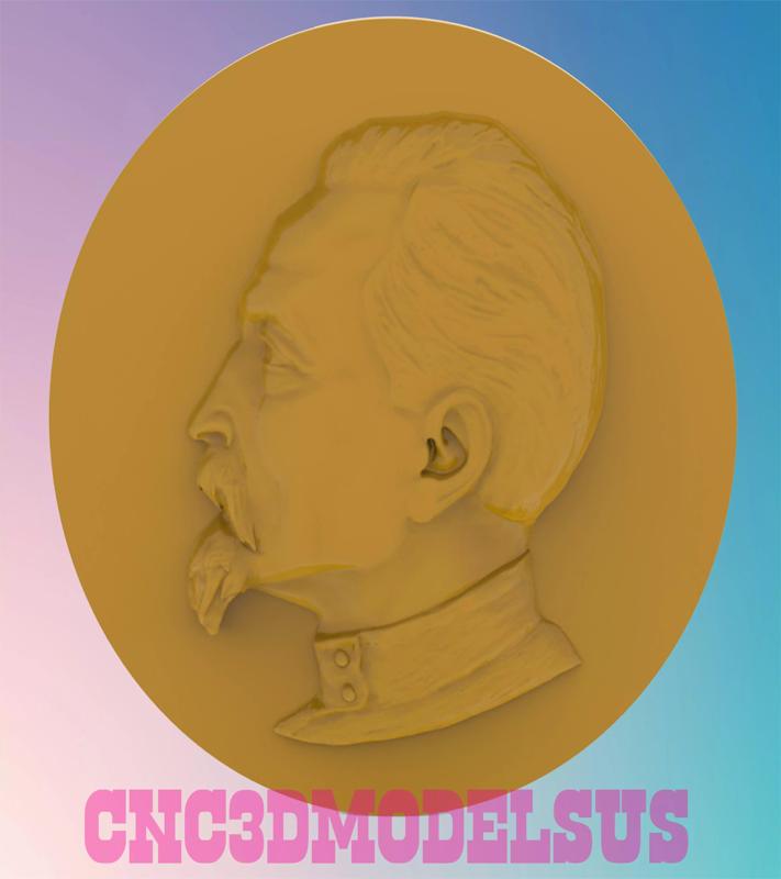 FELIKS DZERZHINSKY 3D MODEL STL FILE FOR CNC ROUTER LASER