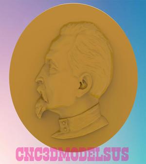 FELIKS DZERZHINSKY 3D MODEL STL FILE FOR CNC ROUTER LASER