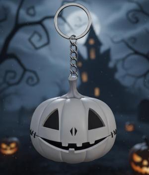 Halloween Pumpkin Jack O'Lantern Keychain (No Supports)