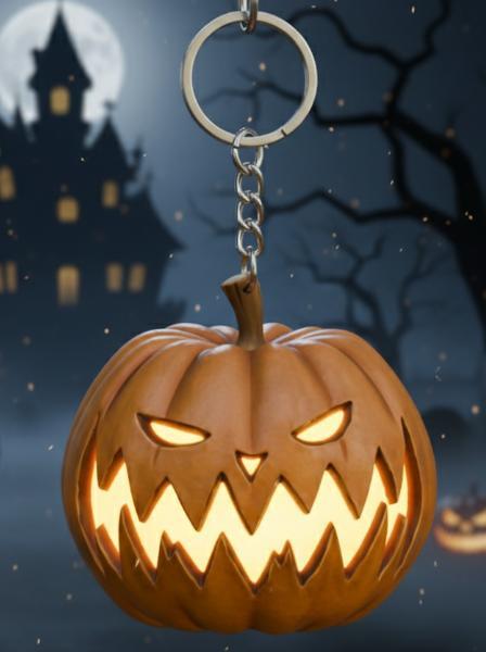 Pumpkin King Head Keychain - Nightmare Before Christmas Style - Halloween - Ready to Print
