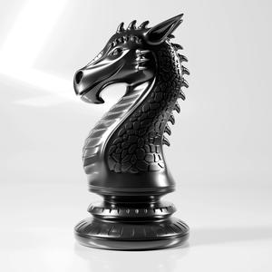 Dragon Knight Chess Piece Fanstasy Chess Model
