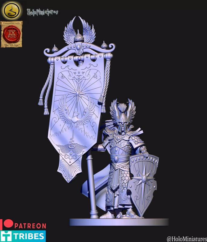 High Elves Battle standard bearer