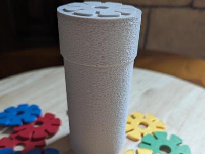 Box for Montessori's Snowflake or game tokens