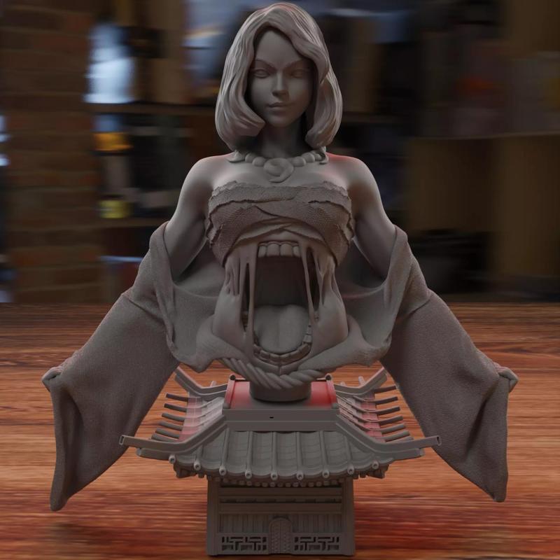 FUTA KUCHI ONNA - THE JAPANESE MONSTER WOMAN - 3D Printing Model