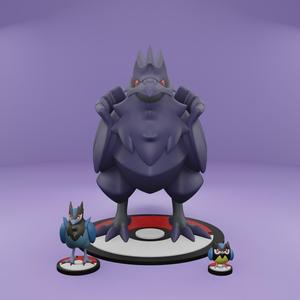 Pokemon No. 821-823 Rookidee, Corvisquire, Corviknight