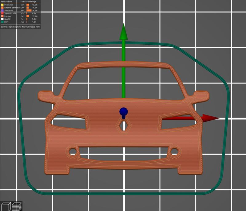 Renault Megane 2004-2008 KEY SILHOUETTHE