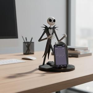 Jack Skellington Cell Phone Holder at the Cemetery