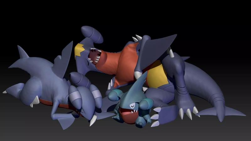 Pokemon Gible Gabite Garchomp