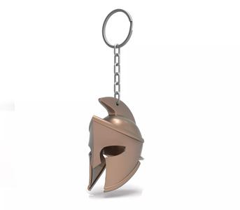 Spartan helmet keychain