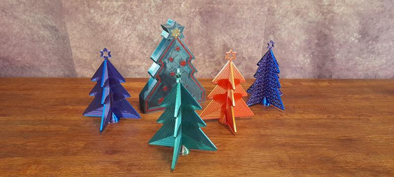 Sapin de table en impression 3D et découpe laser